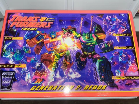 Vintage Transformers 2010 Botcon G2 Redux Box Set with Comic Cover