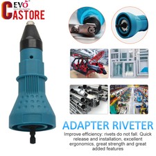 Rivet Gun Adaptor for Cordless Drill Electric Nut Riveting Riveter Insert Tool