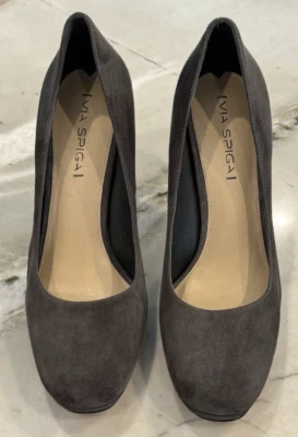 ZAPATOS DE TACÓN VIA SPIGA MUJER MARRÓN GAMUZA TALLA 9.5 Foto 1 de 4