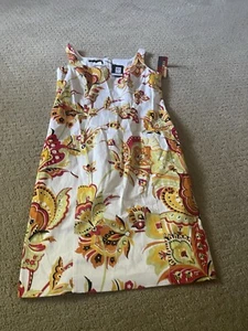 NWT! ! Les Copains Sleeveless Cotton/Spandex Twill Sheath Dress, Size 48 Bin 318 - Picture 1 of 16