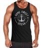 Neverless Herren Tanktop Mit Anker-Print - Vintage Style Muscle Shirt