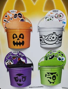 McDonald's 2023 Halloween Eimer - 4er Set - sofort lieferbar - Bild 1 von 1