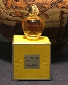 SUBLIME JEAN PATOU EDP 4 ML  1/8 oz *OLD FORMULA* miniature  NIB. New & Vintage - Picture 1 of 5