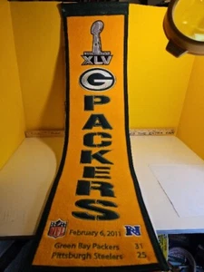 NFL Green Bay Packers 8" x 32" Super Bowl 45 Heritage Banner, - Bild 1 von 6