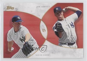 2020 Topps On Demand Dynamic Duals Red /10 David Cone Jim Abbott #13