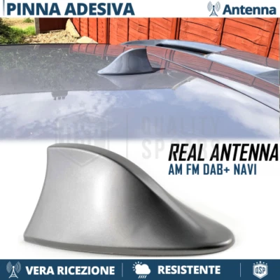 Antenna PINNA DI SQUALO Grigia PER Toyota Yaris Vera Ricezione Radio AM-FM-DAB+ - Immagine 1 di 4