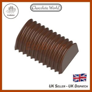 CW1963 Chocolate World Professionelle Polycarbonat Plissee Buche Form - Bild 1 von 6