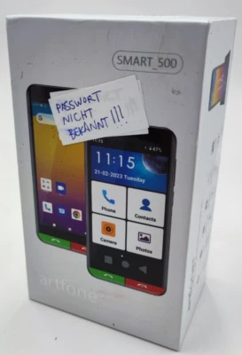 Artfone Smartphone Senior -PASSWORT-SPERRE VORHANDEN- 5 Zoll Handy SMART_500 4G - Bild 1 von 4