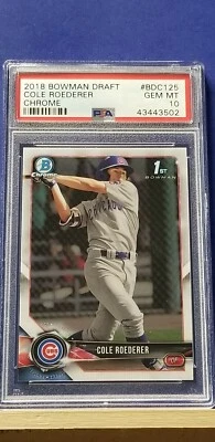 Cole Roederer - 2018 Bowman Draft Chrome  PSA 10   - Image 1 of 2
