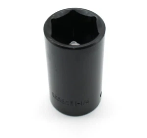 TMAX 1-1/4 Inch Cr-V 6-Point 1/2 Inch Drive Impact Deep Socket - Picture 1 of 3