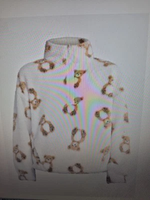 Pullover de felpa con media cremallera No Boundaries para mujer talla M Foto 1 de 3