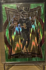2024 Panini Select Concourse Jayden Daniels #26 verde neón Shock Prizm/599 (RC) - Imagen 1 de 2