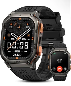 KOSPET Tank M3 Ultra Smart Watch GPS 6 Satellites 5ATM/IP69K Waterproof Military - Picture 1 of 18