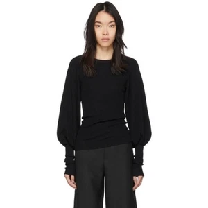 TOTEME Vignola Puffärmel Pullover schwarz Größe M - Bild 1 von 15