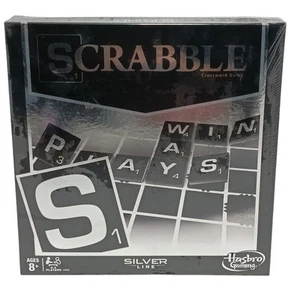 Scrabble Silver Line Exclusive Board Game 2016 Factory Sealed - Picture 1 of 5