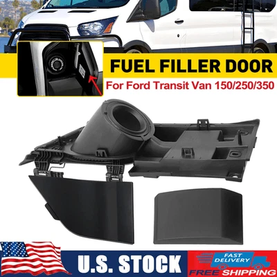 For Ford Transit Van 150 250 350 HD Fuel Gas Tank Door & Cover Filler Assembly - Image 1 of 4