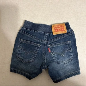 Levi's baby Knit Pull On Shorts Dark Blue Size 12M - Picture 1 of 8