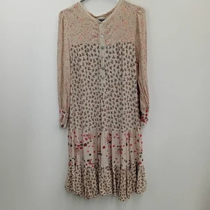 Ghost Dress Size Large Womens Multi Patterned Long Sleeved FPL -WRDC - Picture 1 of 7