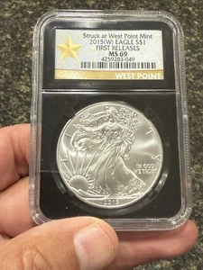 2015 One Ounce American .999 Silver Eagle Dollar Coin NGC MS69 West Point Mint - Picture 1 of 24