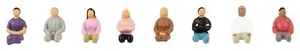 Sitzende Personen Ohne Beine - 8 Zahlen Set (Packung 2) Ho / Oo Spur Faller - Bild 1 von 1