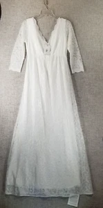 Tiffany Rose Chloe Lace Maternity Gown Ivory Stretch Long Womens US 6-8 NWT - Picture 1 of 14