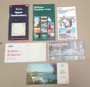 NRMA RACQ QLD District Road Tourist Maps x 6 - Picture 1 of 2