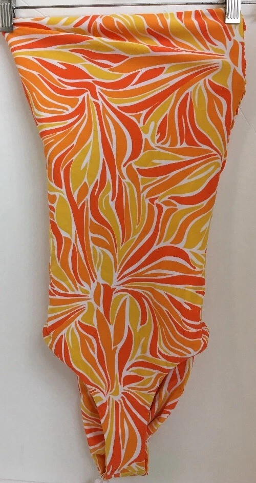 Traje de baño Mikoh estampado naranja cuerda espalda nuevo con etiquetas $194 XS Foto 1 de 4