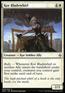 MTG Kor Bladewhirl - BFZ Battle for Zendikar NM - Picture 1 of 1