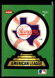 1987 Fleer Team Sticker - Green - From Glossy Set - Team Stadium - Arlington - Picture 1 of 2