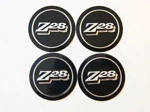 Vintage Z28 Camaro Wheel Center Cap Emblem Inserts, OEM, 1.5" Diameter - Picture 1 of 2