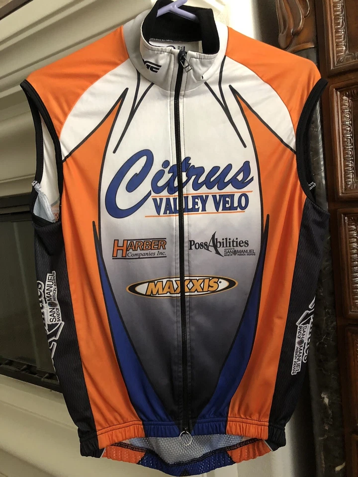 Chaleco de ciclismo Verge para hombre grande ligero transpirable cremallera bidireccional Foto 1 de 4