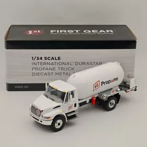 FIRST 1/34 lnternational DuraStar Propane Truck 10-4270 DIECAST Model White - Picture 1 of 11