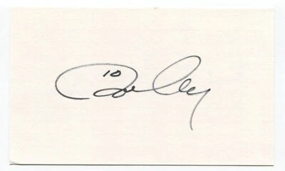 Ron Cey Signed 3x5 Index Card Autographed Baseball Chicago Cubs - Image 1 of 2