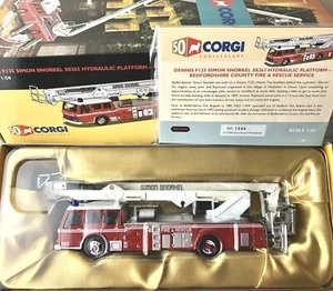 DENNIS F125 SIMON SNORKEL SS263 FIRE RESCUE CORGI ANI3009 1:50 RARE VINTAGE - Picture 1 of 12