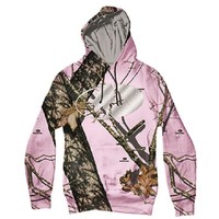 pink realtree moletom com capuz