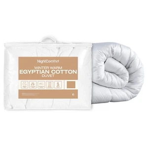 NightComfort Winter Warm 13.5 / 15 Tog Egyptian Cotton Anti Allergy Duvet - Picture 1 of 36