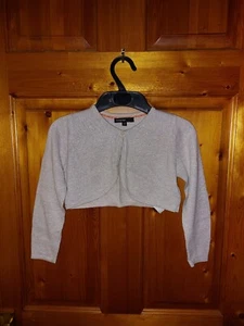 M&S Girls Silver Cardigan Ages 4-5 Yrs - Picture 1 of 5