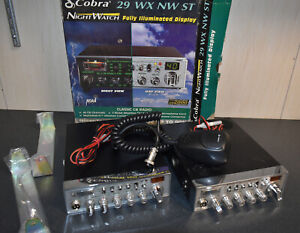 (2) CB Radios Cobra 29 WX NW ST Sound Tracker Night Watch & 29 LTD ST