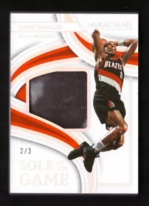 2022-23 Panini Immaculate Clyde Drexler Sole Of The Game Sneaker Patch 2/3 SSP - Picture 1 of 2