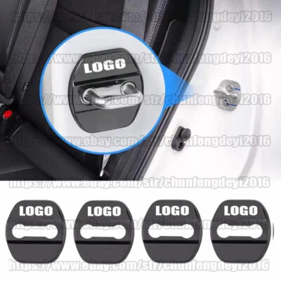 Черная отделка защитного чехла для замка двери автомобиля для Nissan Altima Qashqai Sentra Kicks - Изображение 1 из 4