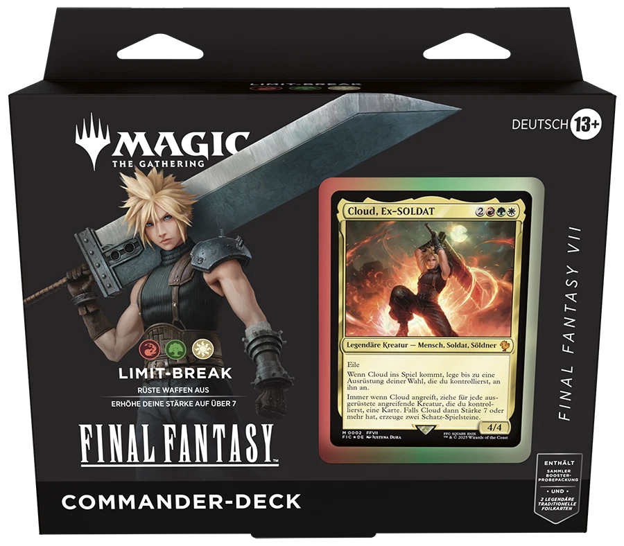 MTG - Final Fantasy Commander Deck - Final Fantasy VII: Limit-Break - DEUTSCH! - Bild 1 von 1