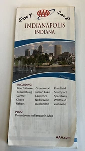 AAA Indianapolis, Indiana City Series Road/ Highway/ Travel Map - 2007/2008 - Picture 1 of 7