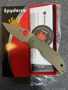 Spyderco REC EXCLUSIVE Native 5 OD Green G10 FDE 204P C41GPODFDE5 - Picture 1 of 12