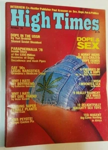 HIGH TIMES DOPE & SEX VINTAGE OCTOBER 1978 MARIJUANA MAGAZINE NOS WEED 420 N/M - Picture 1 of 3
