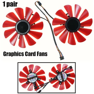 2X for XFX AMD Radeon RX 570 4GB GDDR5 FDC10U12S9-C 85mm 4Pin Graphics Card Fans - Picture 1 of 5