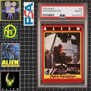 1979 Topps Alien - 34 Ash's Deception - PSA 8 NM-MT - Picture 1 of 4