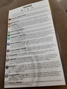 2013 PAC Powers and Abilities Card HeroClix Rules - Picture 1 of 3