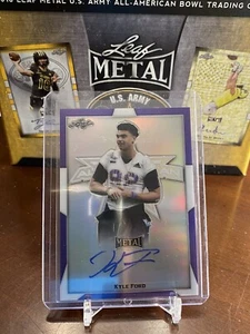Kyle Ford USC 2019 Leaf All American Purple Etch 5/7 - Picture 1 of 1