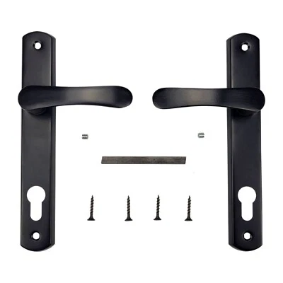 Türbeschläge Türgriff Langschild Schwarz Türklinke Türdrücker Garnitur BB PZ - Bild 1 von 4