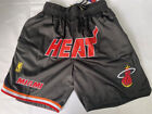 Heißer Verkauf Herren Miami Heat Basketball Shorts Genäht